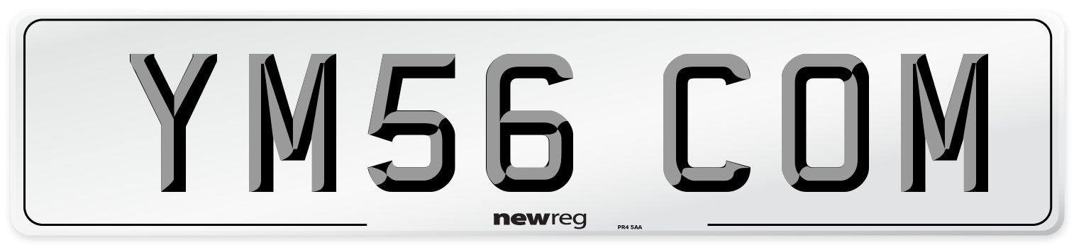 YM56 COM Number Plate from New Reg